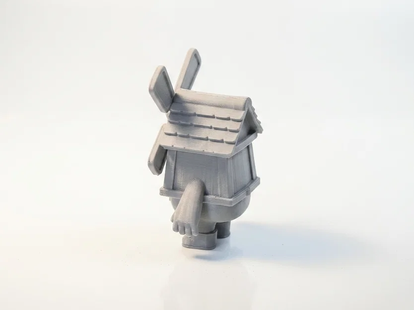 Mô hình 3D tượng cậu bé cối xay gió - Barn Boy Windmill Character - Image 4