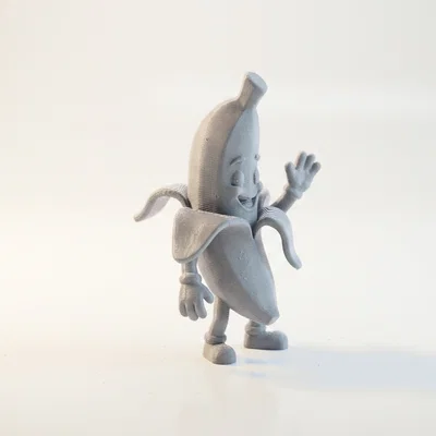 Mô hình 3D Chú Chuối Vẫy Tay Độc Đáo