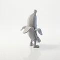 Mô hình 3D Chú Chuối Vẫy Tay Độc Đáo - Thumbnail 3