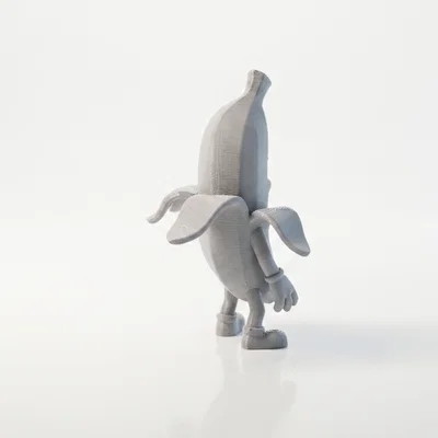 Mô hình 3D Chú Chuối Vẫy Tay Độc Đáo