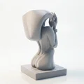 Mô hình điêu khắc 3D nhân vật van nài đầy cảm xúc - Thumbnail 3