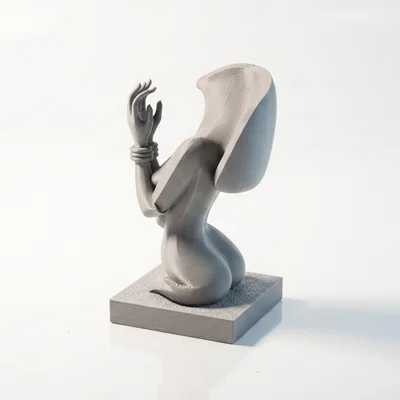 Mô hình điêu khắc 3D nhân vật van nài đầy cảm xúc