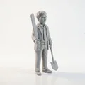 Mô hình 3D sưu tầm: Người đàn ông cầm gậy và xẻng - Thumbnail 2
