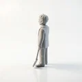 Mô hình 3D sưu tầm: Người đàn ông cầm gậy và xẻng - Thumbnail 4