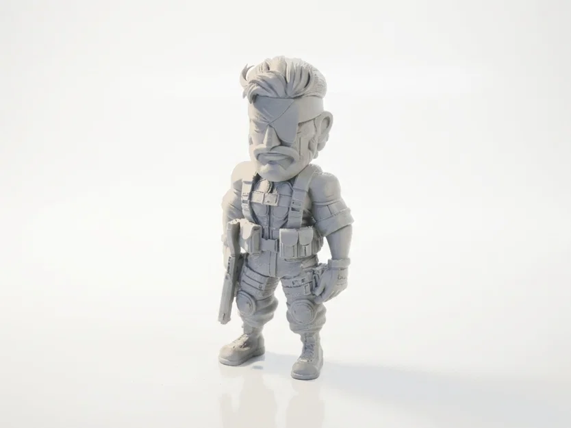 Mô hình 3D Big Boss Military Figurine - Image 1