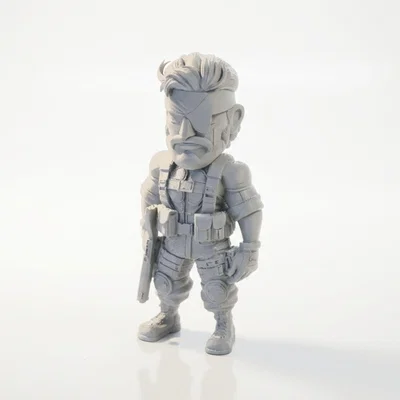 Mô hình 3D Big Boss Military Figurine