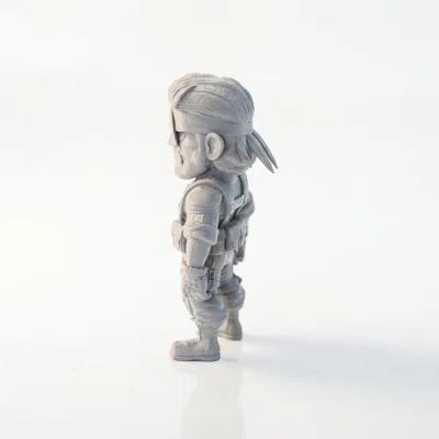 Mô hình 3D Big Boss Military Figurine