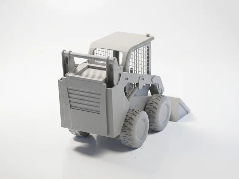 Mô hình xe xúc lật Bobcat 3D cực chi tiết cho người đam mê xây dựng - Image 1