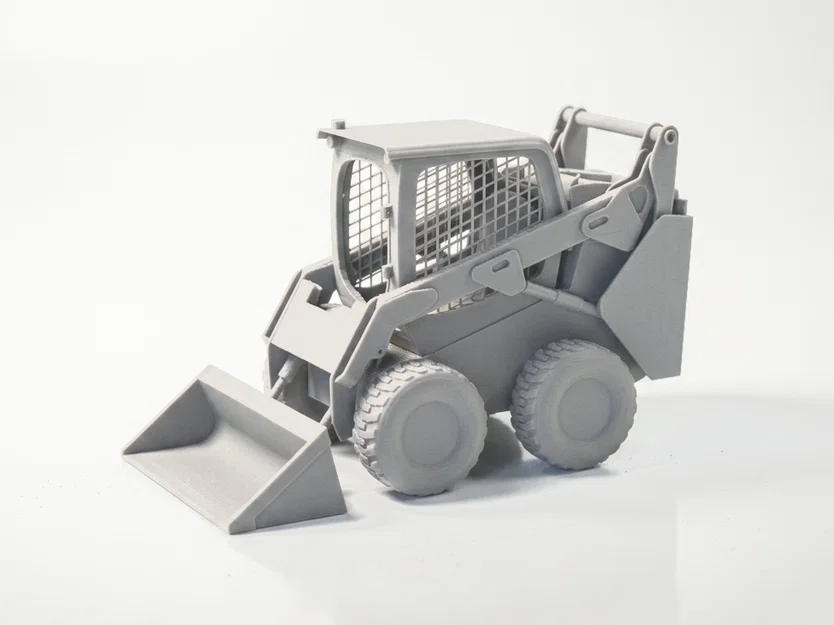 Mô hình xe xúc lật Bobcat 3D cực chi tiết cho người đam mê xây dựng - Image 3