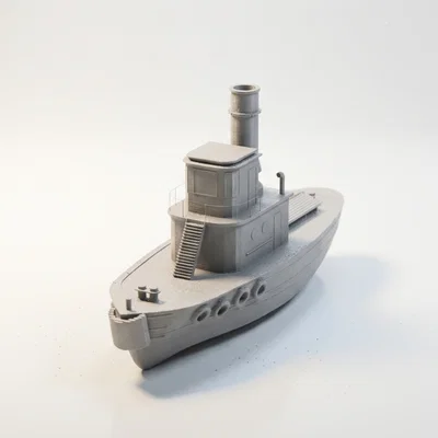 Mô hình tàu kéo mini phong cách hàng hải in 3D