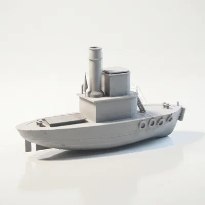 Mô hình tàu kéo mini phong cách hàng hải in 3D