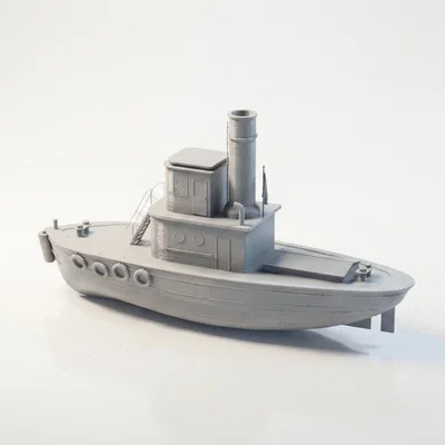 Mô hình tàu kéo mini phong cách hàng hải in 3D
