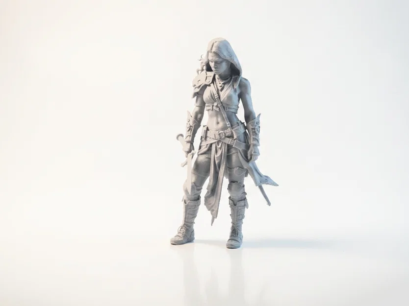 Mô hình Nữ Thợ Săn Tiền Thưởng - Bounty Huntress 3D Printable - Image 1