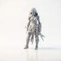 Mô hình Nữ Thợ Săn Tiền Thưởng - Bounty Huntress 3D Printable - Thumbnail 1