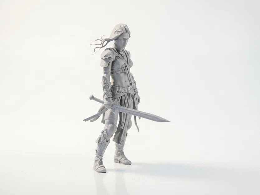 Mô hình Nữ Thợ Săn Tiền Thưởng - Bounty Huntress 3D Printable - Image 2