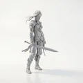 Mô hình Nữ Thợ Săn Tiền Thưởng - Bounty Huntress 3D Printable - Thumbnail 2