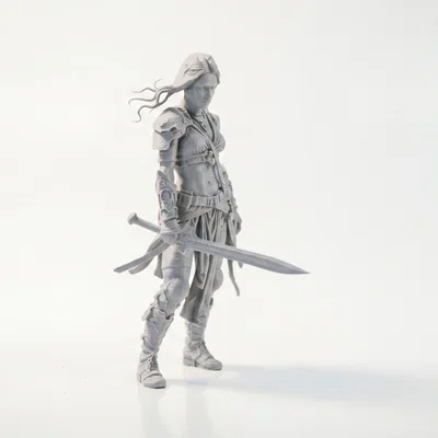 Mô hình Nữ Thợ Săn Tiền Thưởng - Bounty Huntress 3D Printable
