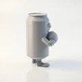 Mô hình nhân vật Boxer Can 3D in được - Thumbnail 3