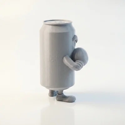 Mô hình nhân vật Boxer Can 3D in được