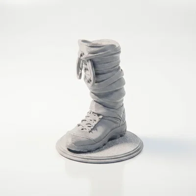 Mô Hình Tượng Chiếc Ủng Quân Đội 3D Printable