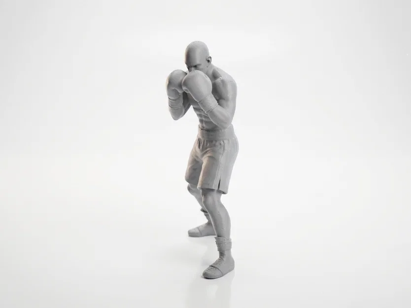Mô hình 3D Võ sĩ Quyền anh đầy uy lực - Image 1