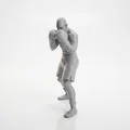 Mô hình 3D Võ sĩ Quyền anh đầy uy lực - Thumbnail 1