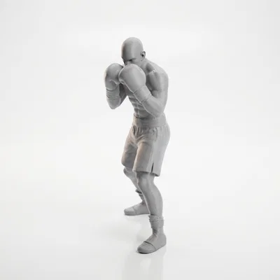 Mô hình 3D Võ sĩ Quyền anh đầy uy lực