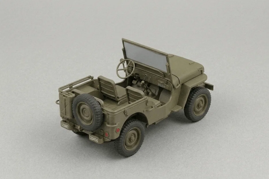 Mô hình xe Jeep 1941 Willys MB cổ điển in 3D siêu chi tiết - Image 2