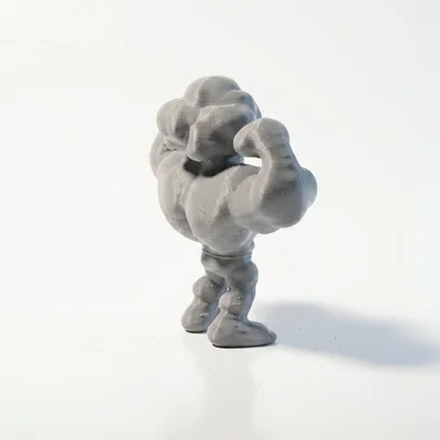 Mô hình Bông cải xanh tập thể hình - Mẫu in 3D độc đáo