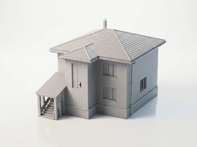 Mô Hình Nhà Gạch Kiến Trúc 3D - File STL In Sắc Nét - Image 1