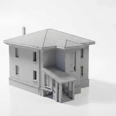 Mô Hình Nhà Gạch Kiến Trúc 3D - File STL In Sắc Nét