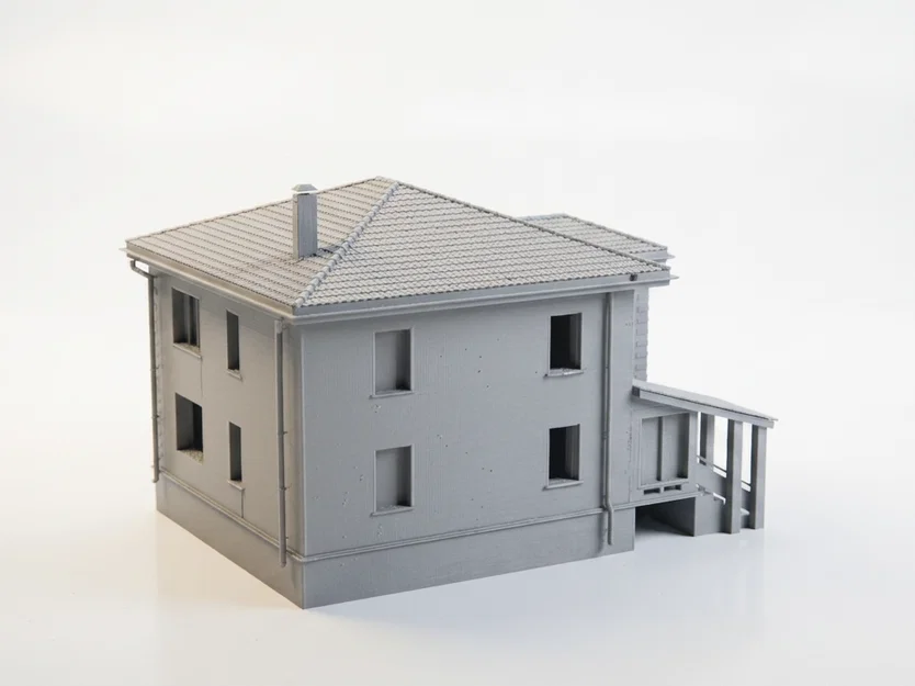 Mô Hình Nhà Gạch Kiến Trúc 3D - File STL In Sắc Nét - Image 3