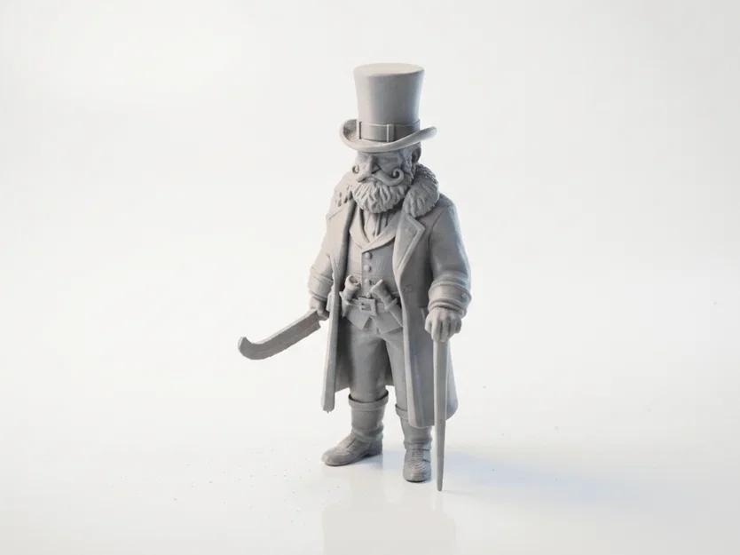 Mô hình 3D Butcher Abe Lincoln phong cách Victorian cho máy in 3D - Image 1