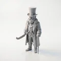 Mô hình 3D Butcher Abe Lincoln phong cách Victorian cho máy in 3D - Thumbnail 1