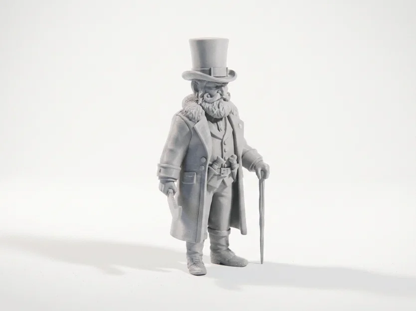 Mô hình 3D Butcher Abe Lincoln phong cách Victorian cho máy in 3D - Image 2