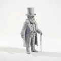 Mô hình 3D Butcher Abe Lincoln phong cách Victorian cho máy in 3D - Thumbnail 2