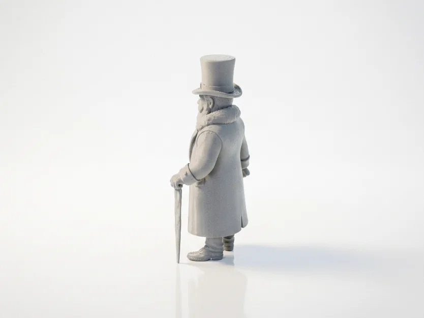 Mô hình 3D Butcher Abe Lincoln phong cách Victorian cho máy in 3D - Image 4