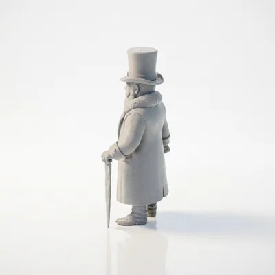Mô hình 3D Butcher Abe Lincoln phong cách Victorian cho máy in 3D
