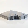Mô hình kiến trúc nhà ở màu xám - File in 3D - Thumbnail 2
