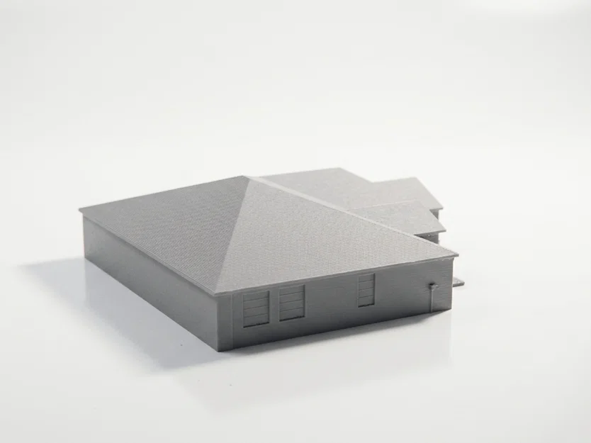 Mô hình kiến trúc nhà ở màu xám - File in 3D - Image 3