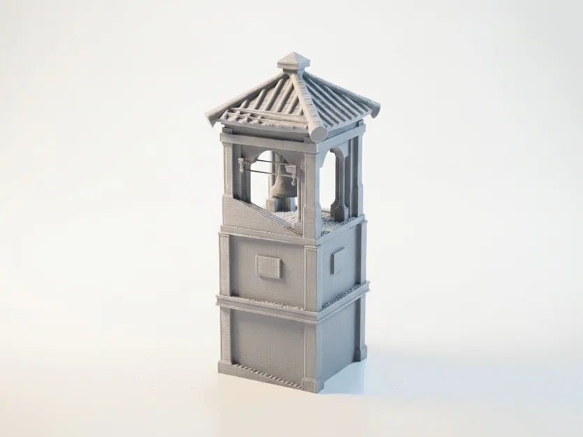 Mô Hình Tháp Chuông Kiến Trúc Trung Cổ In 3D - Image 1