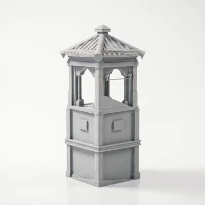 Mô Hình Tháp Chuông Kiến Trúc Trung Cổ In 3D