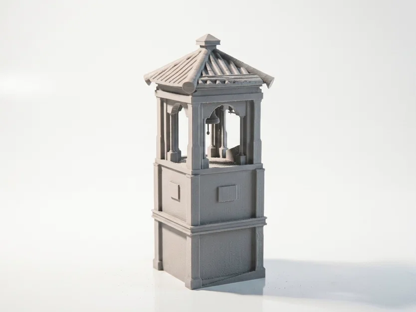 Mô Hình Tháp Chuông Kiến Trúc Trung Cổ In 3D - Image 3