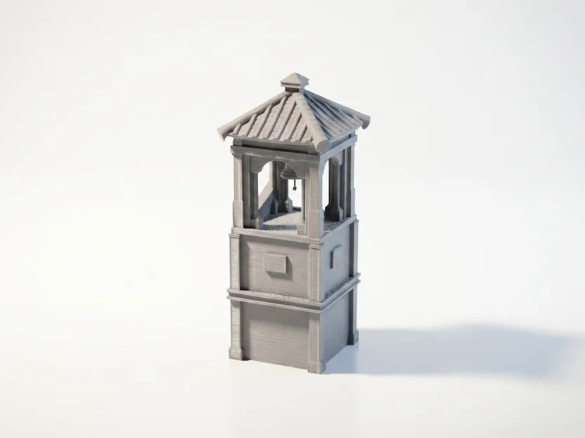 Mô Hình Tháp Chuông Kiến Trúc Trung Cổ In 3D - Image 4
