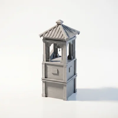 Mô Hình Tháp Chuông Kiến Trúc Trung Cổ In 3D