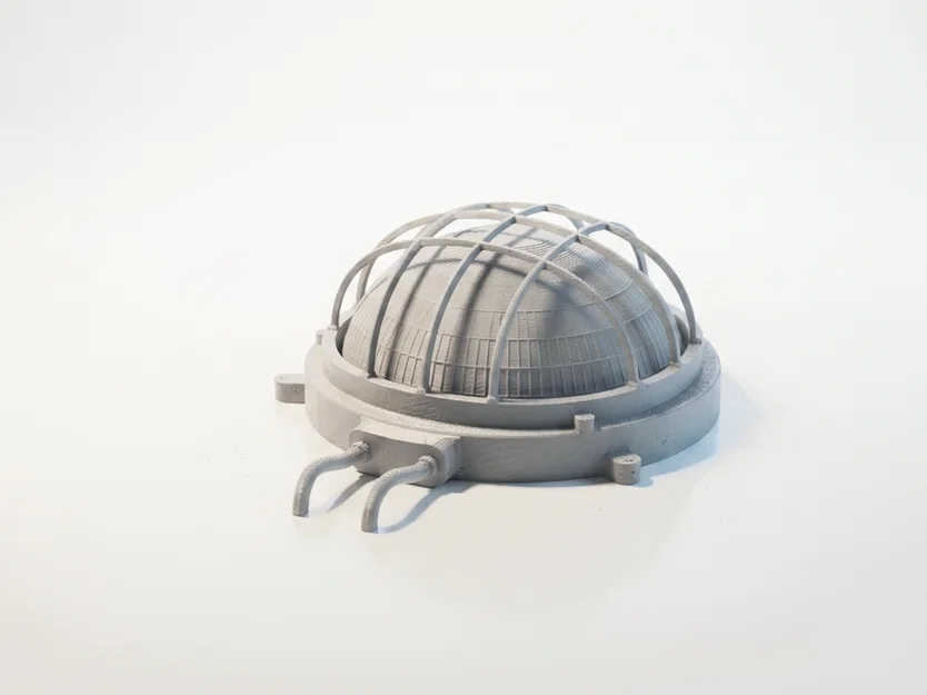 Mô hình 3D Đèn Bulkhead Công nghiệp có thể in - Image 1