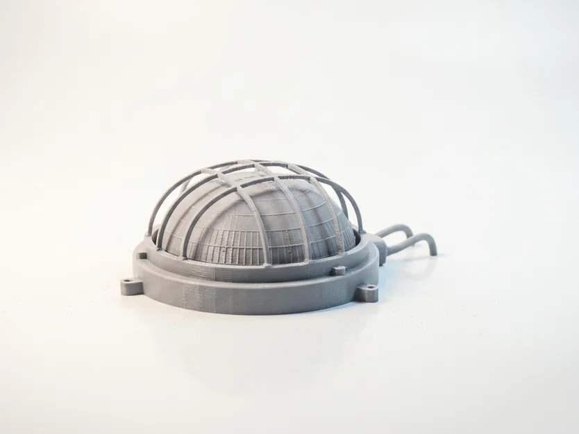 Mô hình 3D Đèn Bulkhead Công nghiệp có thể in - Image 3