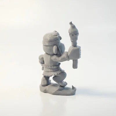 Mô hình chiến binh người tiền sử in 3D độc đáo