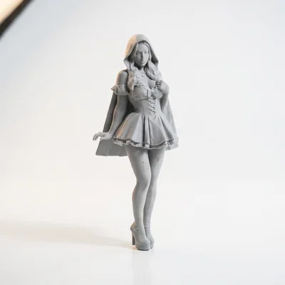 Mô hình 3D nhân vật mặc áo choàng Cosplay Giáng sinh