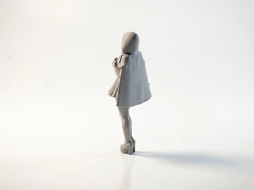 Mô hình 3D nhân vật mặc áo choàng Cosplay Giáng sinh - Image 4